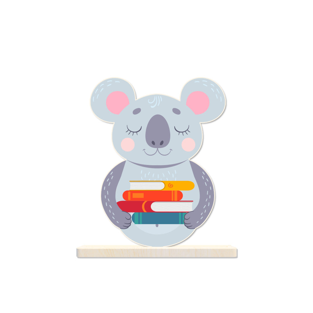 สำหรับห้องสมุด KOLIB ไม้เบิร์ชรูปตุ๊กตา ใช้ประดับชั้นวางหนังสือ