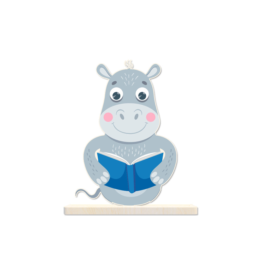 สำหรับห้องสมุด KOLIB ไม้เบิร์ชรูปตุ๊กตา ใช้ประดับชั้นวางหนังสือ