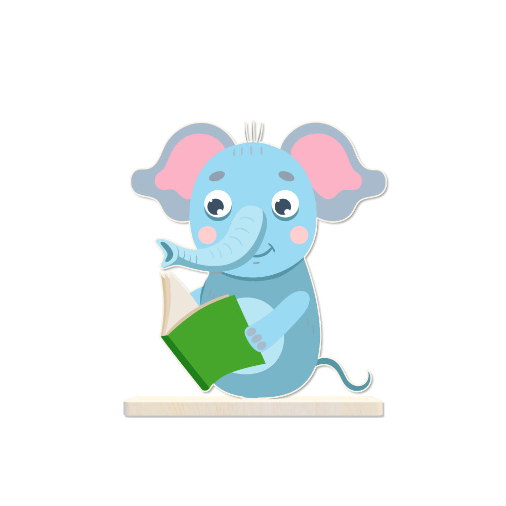 สำหรับห้องสมุด KOLIB ไม้เบิร์ชรูปตุ๊กตา ใช้ประดับชั้นวางหนังสือ