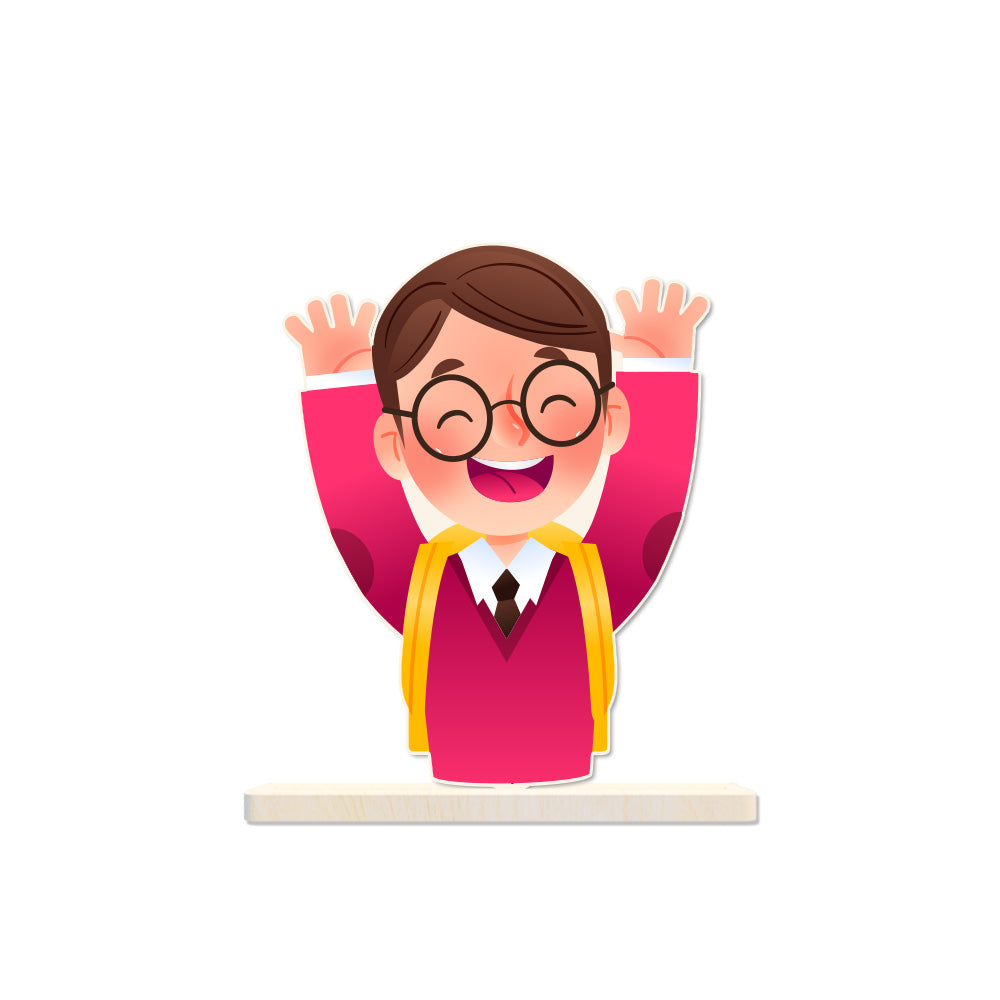 สำหรับห้องสมุด KOLIB ไม้เบิร์ชรูปตุ๊กตา ใช้ประดับชั้นวางหนังสือ